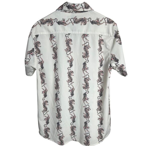 American Garage Medium Button Up Shirt Men's Animal Print - Picture 2 of 5